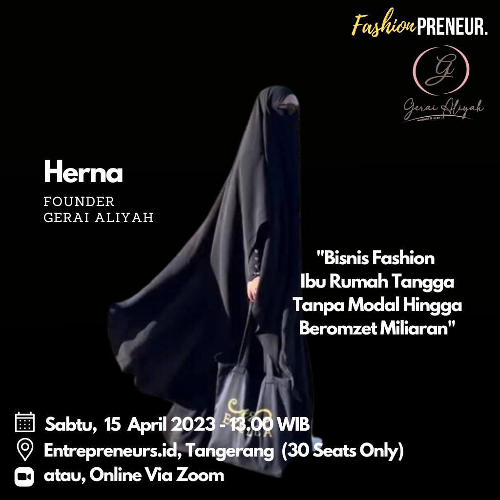 Recording Fashionpreneur X Gerai Aliyah