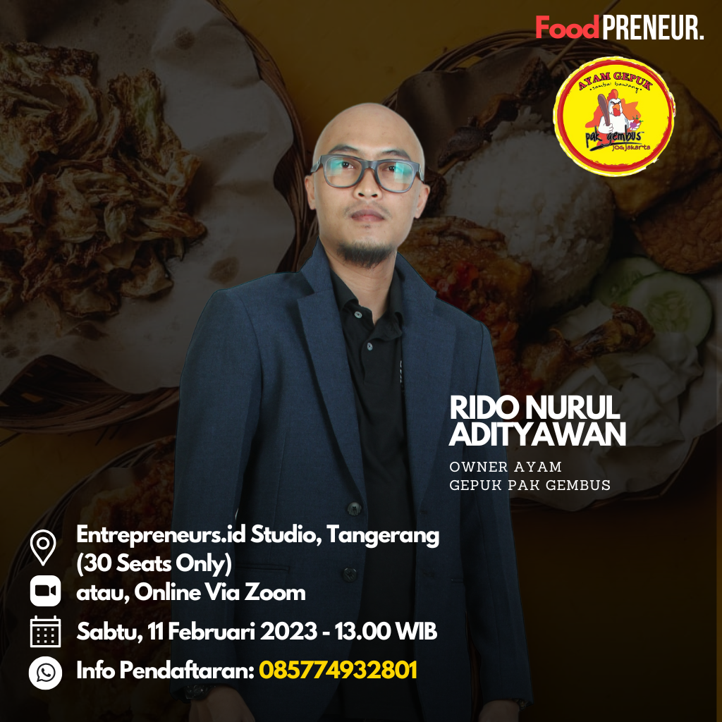 Recording Foodpreneur X Ayam Gepuk Pak Gembus