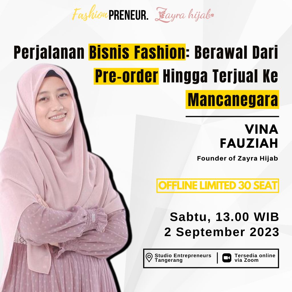 Recording Fashionpreneur X Zayra Hijab