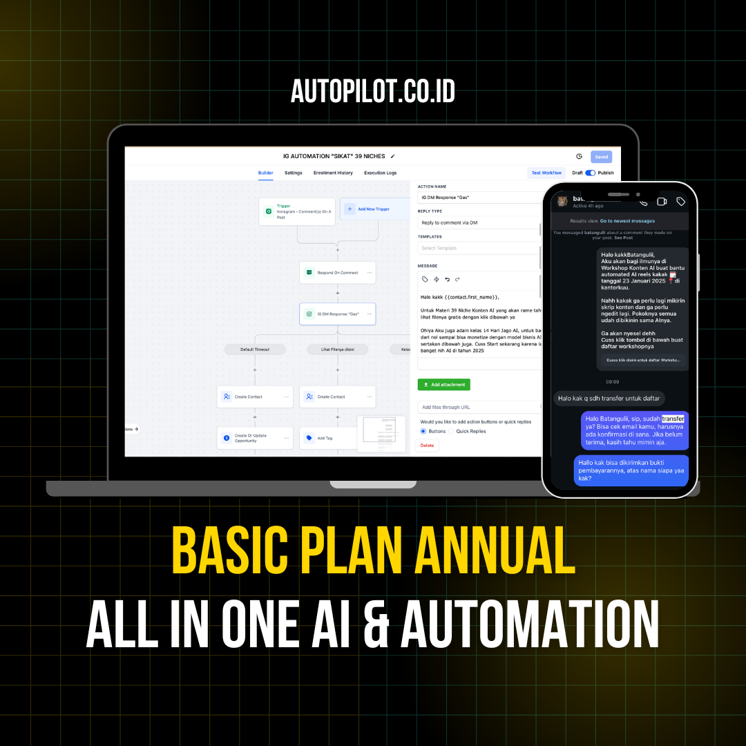 Basic Plan Annual (Tahunan) All in One - AI & Automation