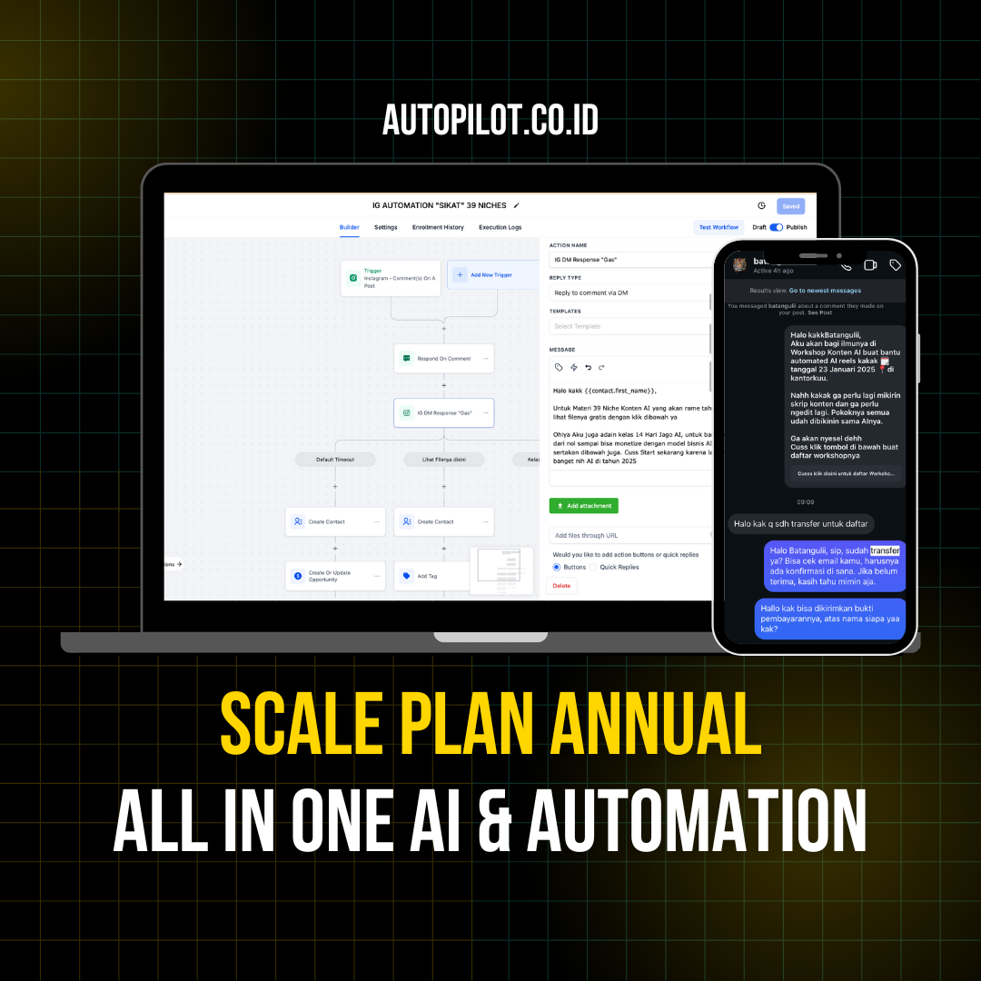 Scale Plan Annual (Tahunan) All in One - AI & Automation