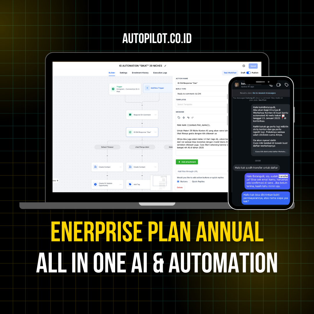 Enterprise Plan Annual (Tahunan) All in One - AI & Automation