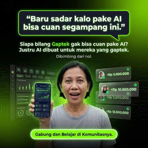 Dari Gaptek → Bisa Pakai AI → Bangun Income 100 Juta